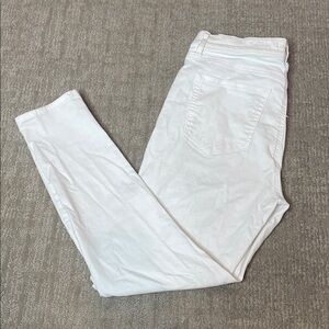 LOFT Women's Cream Skinny Jeans